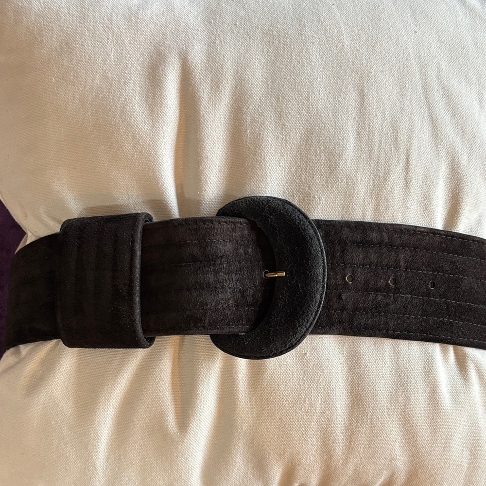 The Ritz suede leather belt